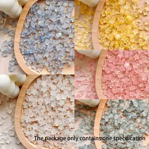 100pcs Pentagram Star Glass Beads, DIY Jewelry Making Supplies, Handmade Bracelet Accessories, Decorative Loose Beads