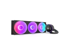 NZXT KRAKEN ELITE RGB 420MM BLACK AIO LIQUID COOLER WITH IPS LCD & RGB CORE SINGLE-FRAME FAN