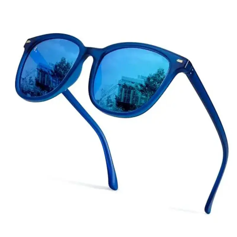 matte blue / blue mirror lens 