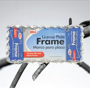 Bell Automotive 22-1-46144-8 Universal Barbed Wire Design License Plate Frame
