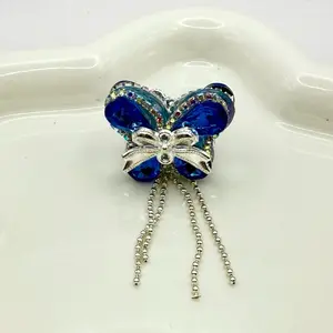 Fancy Butterfly Beads for Crafts DIY - Sparkling Crystal Accents & Dangling Beads for Creative Projects