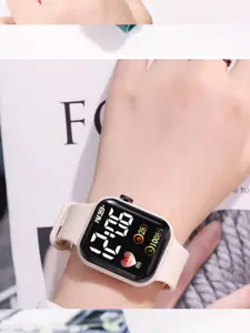 Digital Electronic Sports Casual Watch with LED Display, Tpu Material for Kids & Couples, Perfect Birthday Gift & Party Accessory