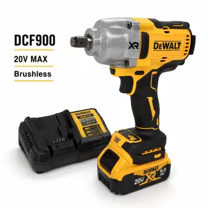 DEWALT 20V Brushless Cordless Impact Wrench, 1/2" Hog Ring Anvil, High Torque Hand Tool for Heavy-Duty Tools & Hardware Tasks