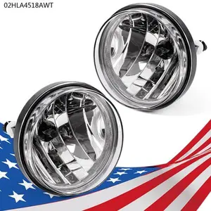 CROSSDESIGN New Clear Front Bumper Fog Lights Lamps Fit For 2007-13 GMC Sierra 1500 2500