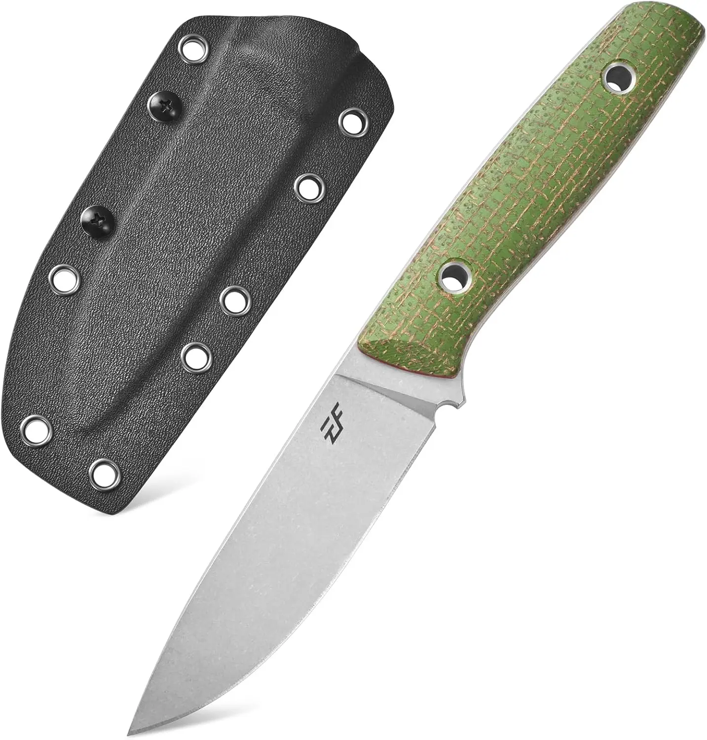 Eafengrow EF175 Fixed Blade Knife 14c28n Steel Blade Micarta Handle Full Tang Compact Handy EDC Tool Knifes for Outdoor Camping Survival