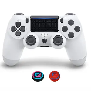 Wireless Controller for PS4, with Thumb Caps /1000mAh Battery/Dual Motors/6-Axis Gyro/3.5mm Audio Jack/Multi Touch Pad/Share Button, Compatible with PS4/Slim/Pro/PC