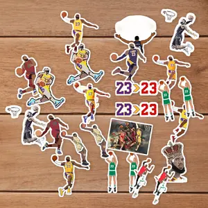 Stickers Pack 20 Pcs Lebron Laptop Bottle Dunk Waterproof Car Guitar Aesthetic Vinyl Water Bike Skateboard Luggage Colorful Bumper