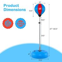 Blue, 47" to 60.5" Adjustable Height