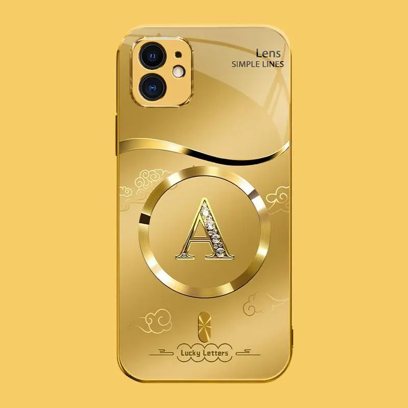 Suitable for [iPhone 11] high-end MagSafe phone case，Features a magnetic attachment function，exquisite Printed Pattern — Not 3D Dimensional Diamonds. YM99