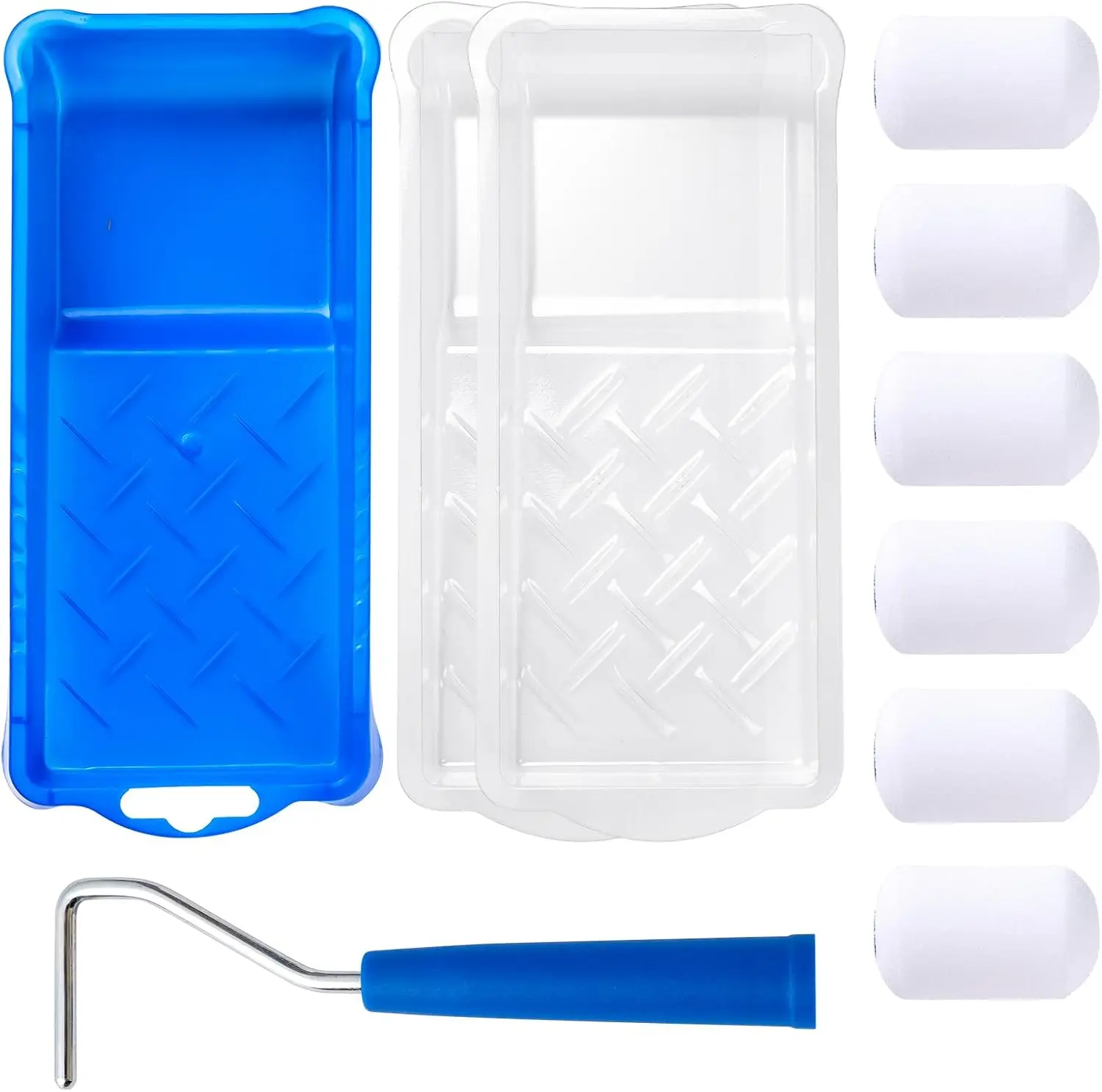 Foam Paint Roller, 2 Inch Mini Paint Roller Kit 10 Pack, Touch Up Small Paint Roller for Painting Wall, Door, Cabinet