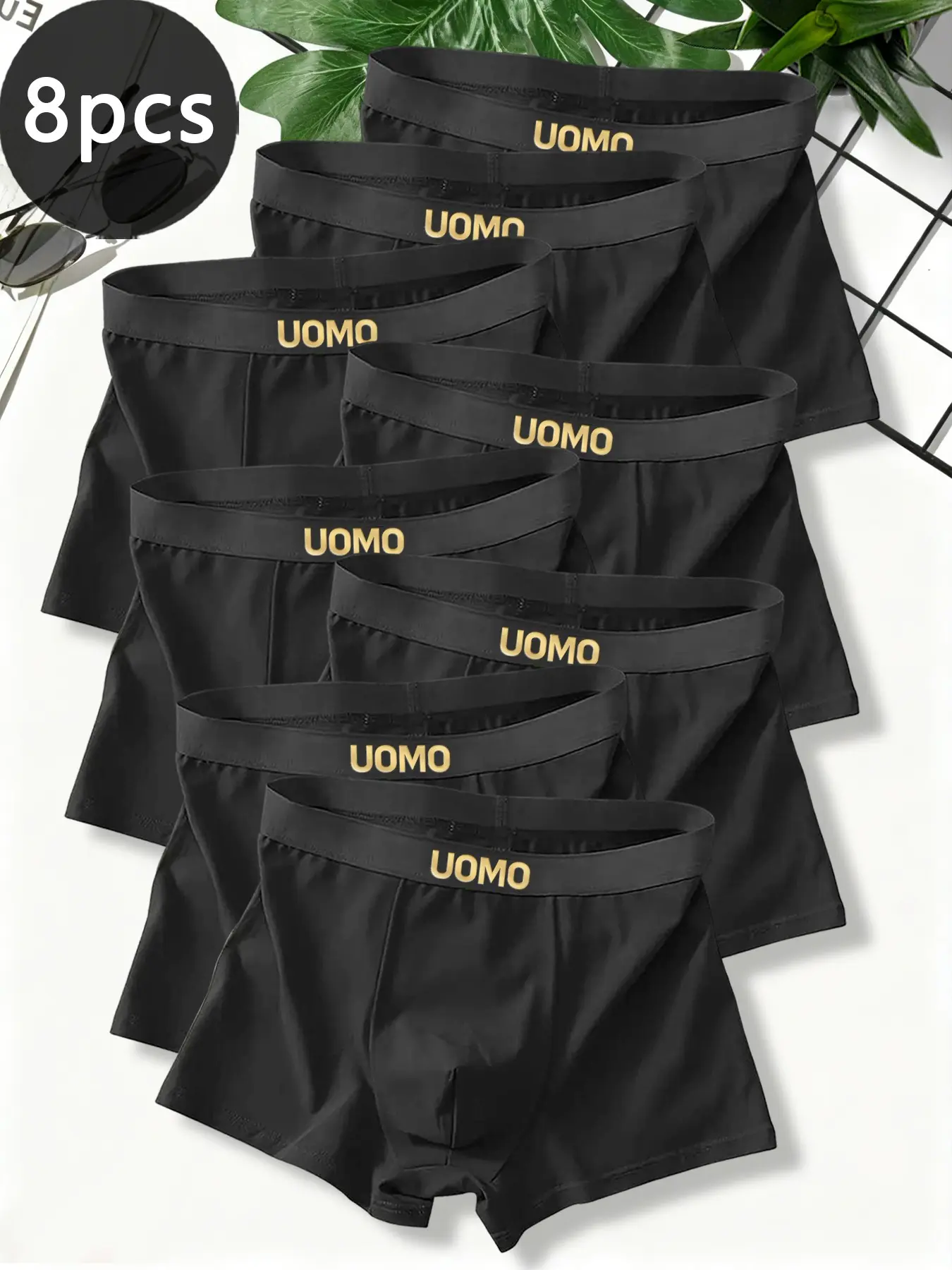 1/3/4/5/6/7/8/9/10 piece set, men's underwear, Boxer Briefs Set, boxer shorts, black men's boxer shorts, breathable, quick drying, skin friendly and comfortable underwear, suitable for daily use in all seasons.