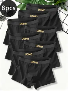 1/3/4/5/6/7/8/9/10 piece set, men's underwear, Boxer Briefs Set, boxer shorts, black men's boxer shorts, breathable, quick drying, skin friendly and comfortable underwear, suitable for daily use in all seasons.