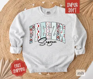 Freezin' Season Sweatshirt, Cute Winter Crewneck, Trendy Winter Women's Sweater