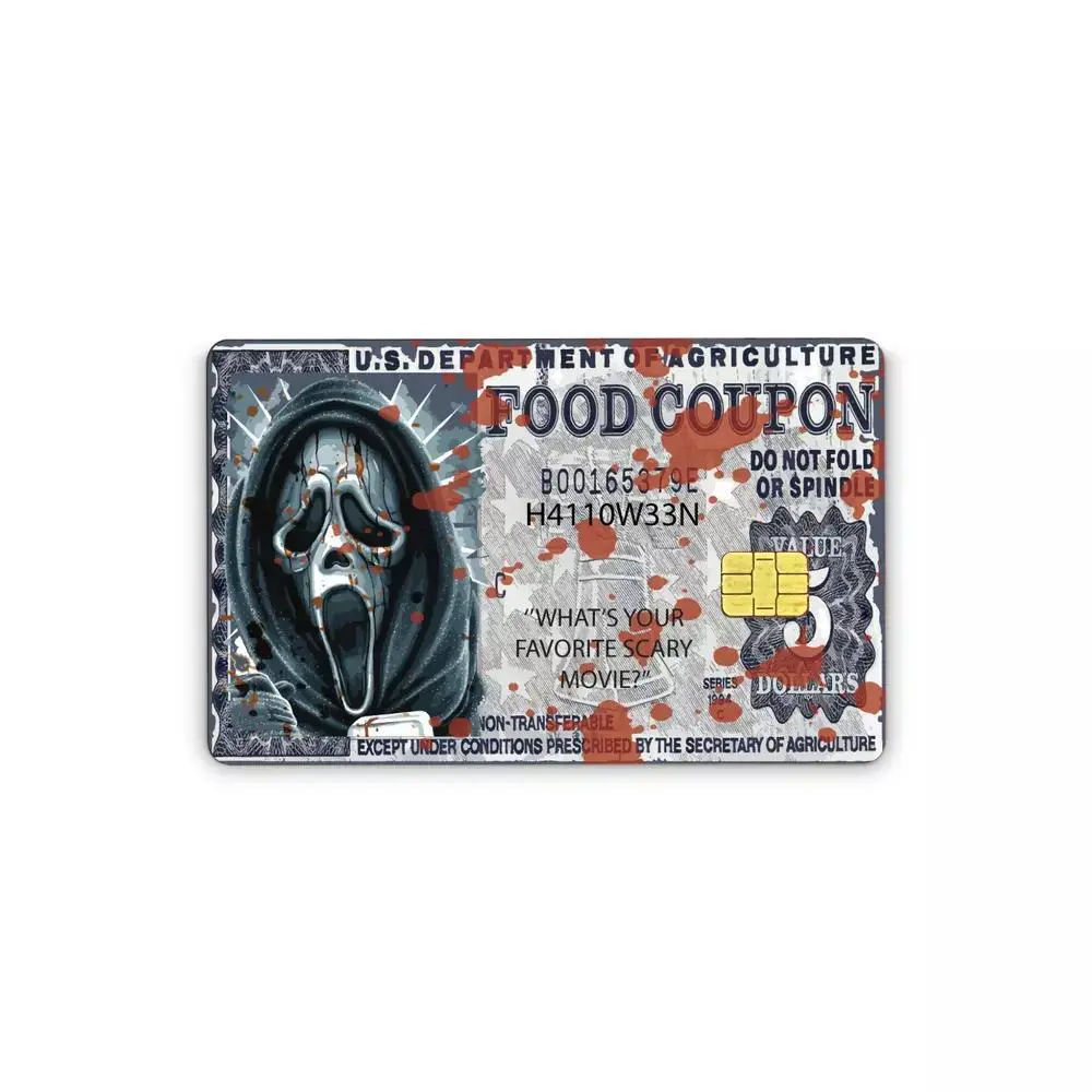 Ghostface Halloween Credit Card Skin