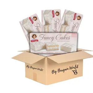 Little Debbie Fancy Cake 4 Pack Box Snack Dessert by McKee Food Convenient 4 Pack Box for Snack Time