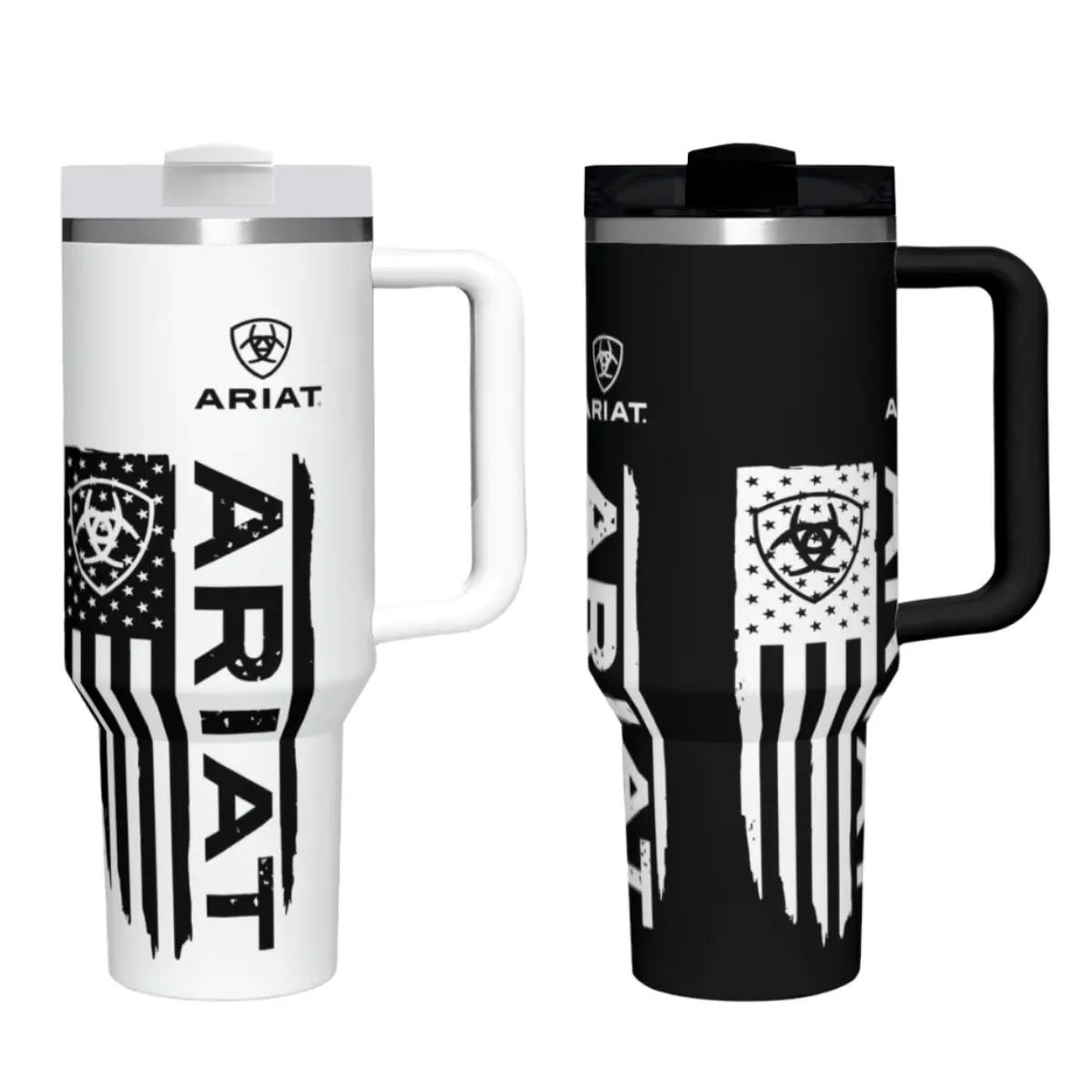 40oz Insulated Portable Tumbler with Handle, Straw & Leak-Proof Lid - Double-Wall Vacuum Travel Mug, Keeps Hot 12h/Cold 24h, Large Capacity Football Fan Gift for Men, Game Day Holiday Drinkware