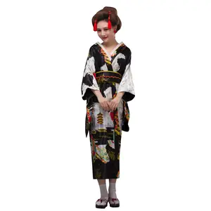 Women's Silk Traditional Japanese Kimono Robe/Bathrobe/Party Robe Costume