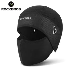ROCKBROS Winter Caps Bike Balaclava Bicycle Motorcycle Cap Glasses Hole Bandana Sports Running Headband Windproof Keep Warm Mask