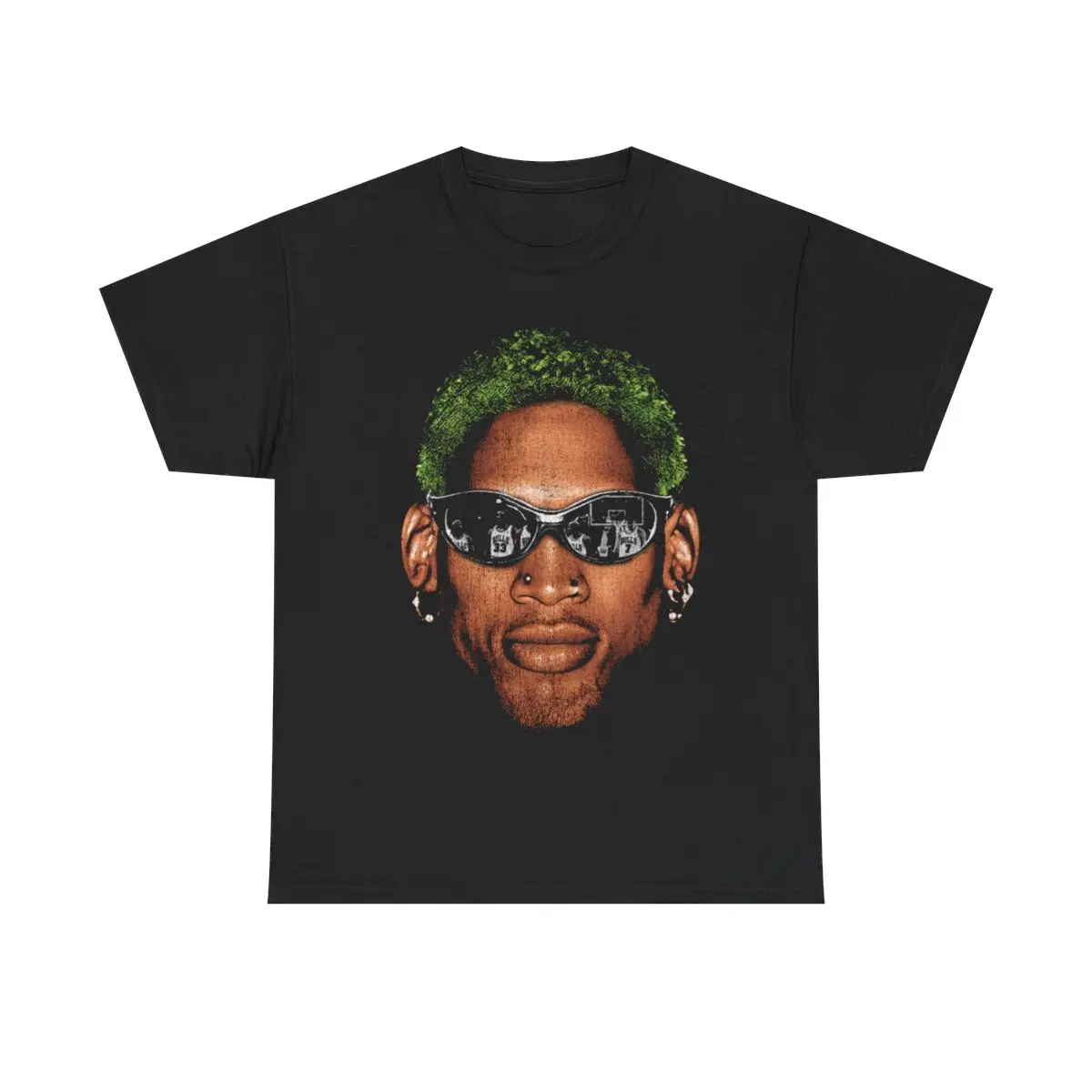 Men's Rodman Inspired 90s Vintage Basketball Graphic Tee - Casual, Short-Sleeve, Classic, Oversize, Round Neck Streetwear Menswear Gift, Top, Shortsleeve