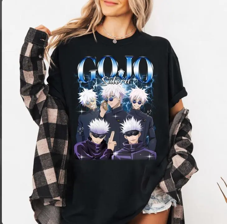Adult & Youth GJSatoru Jujutsu Kaisen Shirt, Anime Shirt, Badass Shirt, Gift For Him, Gift For Her, Unisex TShirt Manga Fan Gift, Graphic Tee