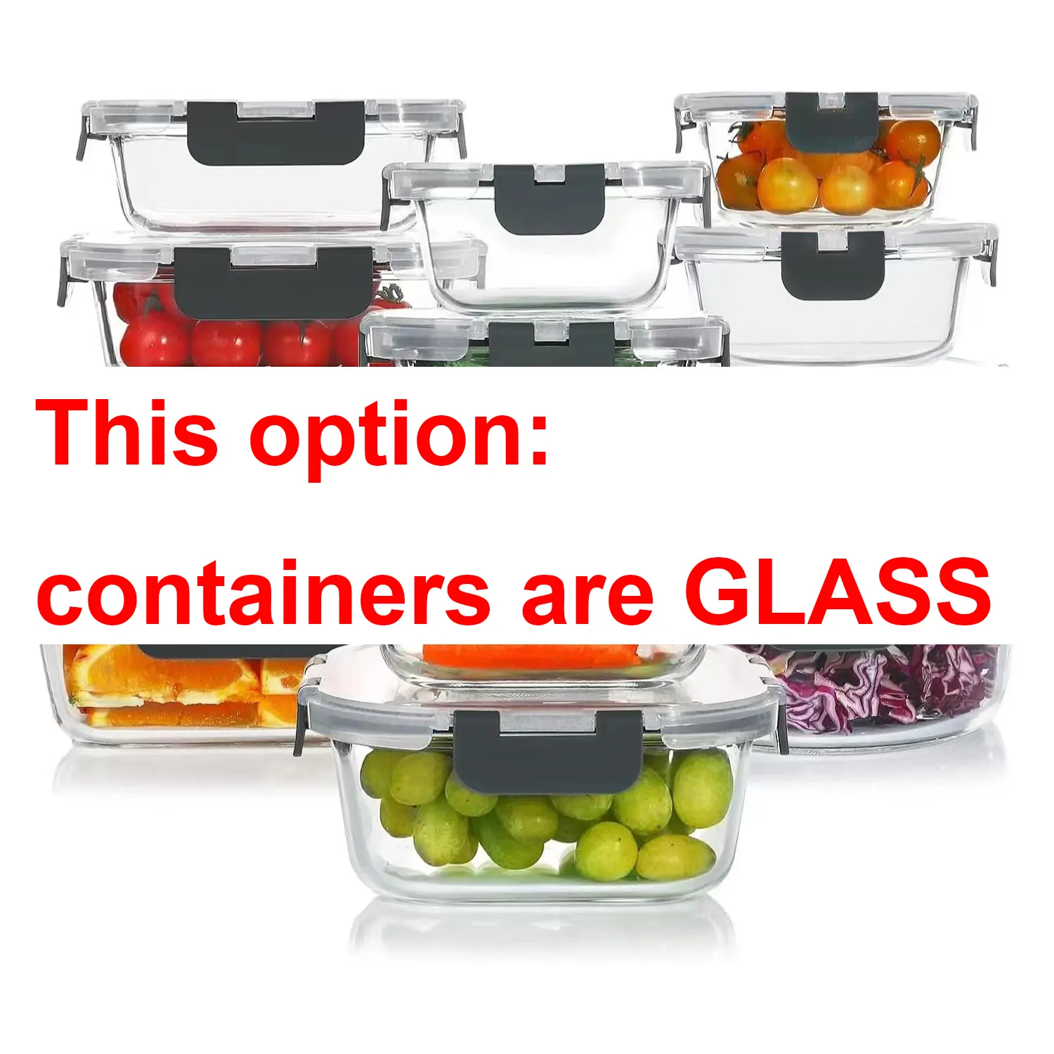 Glass - 12PACK (various sizes)