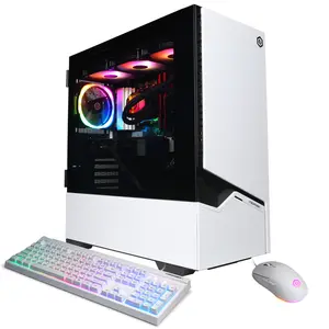 CyberPowerPC SLC11000CPGV5 Gaming Desktop PC, AMD Ryzen 7 9800X3D, 32GB DDR5, GeForce RTX 5070 12GB, 1TB PCIe 4.0 NVMe SSD, WiFi/BT, RGB Gaming Keyboard/Mouse & Windows 11 Home