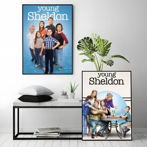 tv series Young Sheldon Poster HD Heavy-Duty Self-Adhesive Waterproof Wall Decor – Tool-Free Install, Durable & Reusable Conceals Wall Flaws | Elevates Home Style | Ideal for Living Rooms, Bathrooms & Kitchens