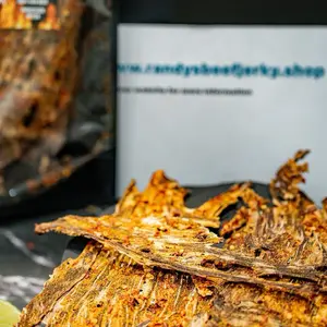 Spicy Lemon Pepper Beef Jerky Chips Snack, 2oz