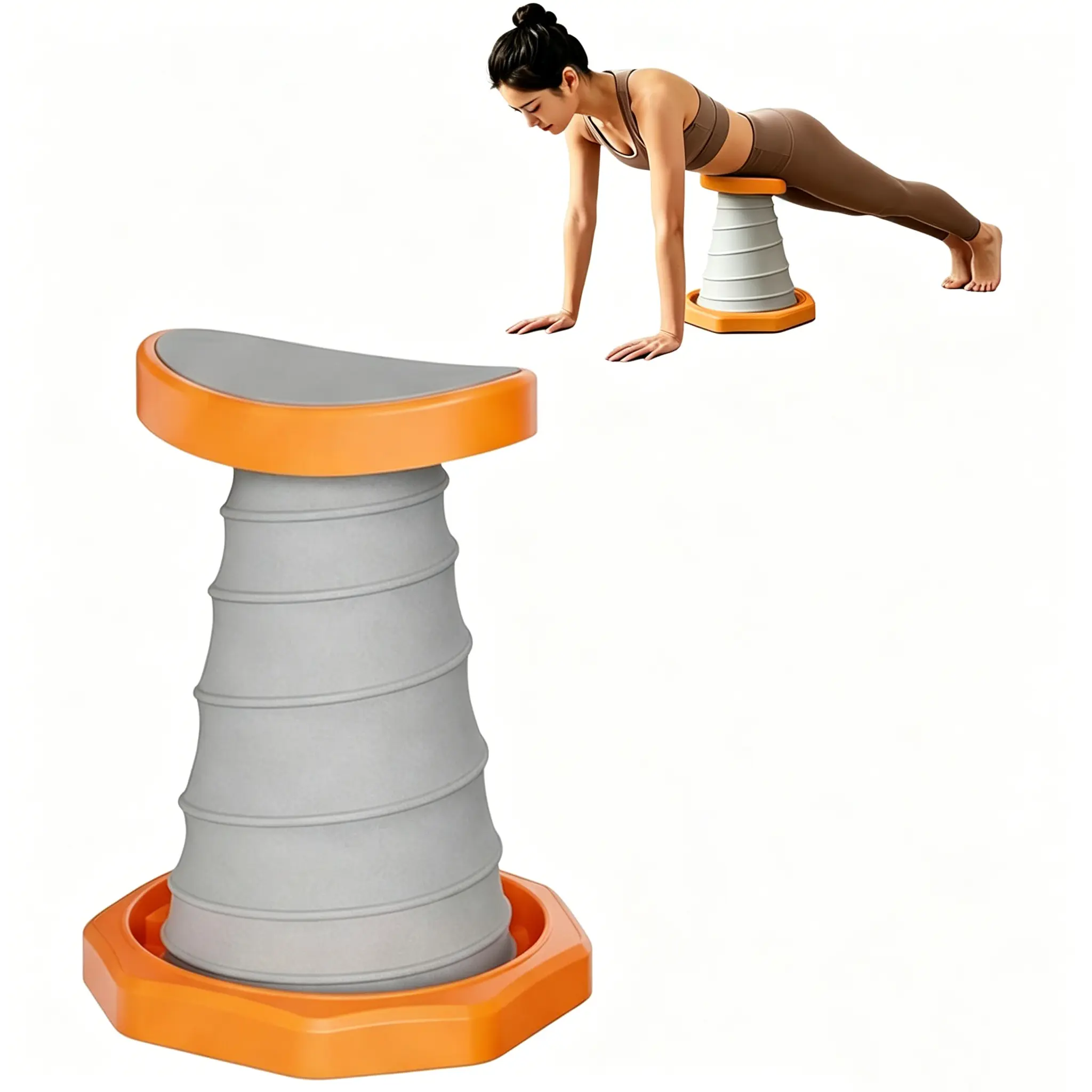 Push Up Trainer for Beginners, Adjustable Elastic Resistance Band System with Waist & Core Support for Upper Body Strength and Home Gym Workouts