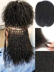 Brazilian Afro Kinky Curly Bulk Natural Human Hair For Braiding Braid Hairstyles Remy Hair Bundle No Weft Afro Kinky Bulk Braiding Hair Extensions
