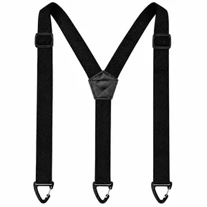Men’s Invisible Suspenders for Under Shirt Wear Adjustable 1.5 Inch Wide X Back Design with Three Snap Loop Attachments Ideal for Work and Everyday Pants