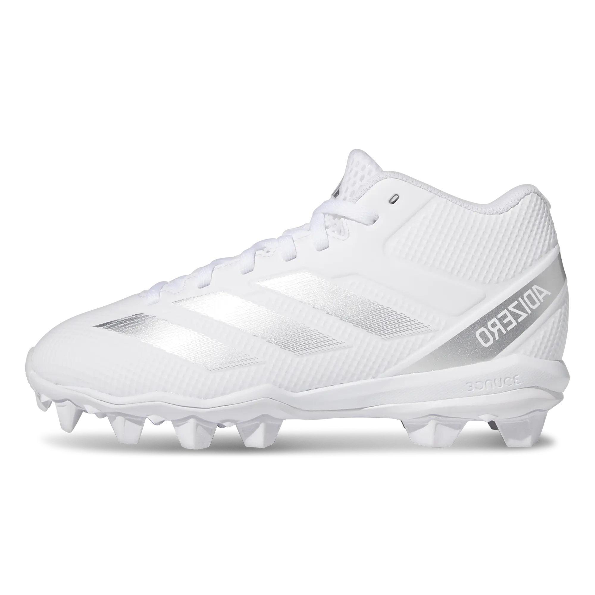 Adizero Impact.2 Molded GS "Cloud White Silver Metallic" IF5109