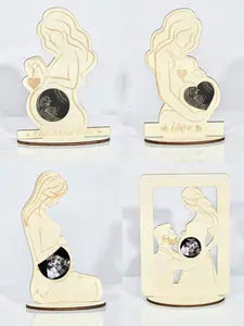 Pregnant Mom Baby Gifts, Creative Wooden Picture Frames Stand Ultrasound Sonogram, Best Bedroom Decor For New Mom, Mother To Be, First Time Pregnant Friend, Girl, Mother's Day, Baby Shower