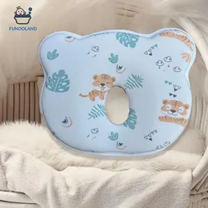 Newborn Baby Memory Cotton Pillow Cute Bear Shape Animal Print Soft And Cozy  Shaping Pillows Prеvents Soft Bedding Sleep Foam