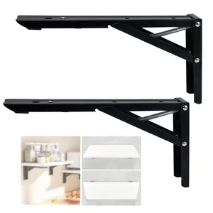 2pcs Wall Table Fold Down Hinge, 90 Degree Self-Locking Folding Hinge, Save Space Drop Leaf Table Hinges, Locking Hinges 90 Degree, Shelf Brackets Hinges, Table Legs Hinges, Folding Table Hardware Hinges