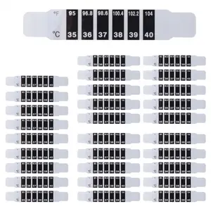 30 Pcs Forehead Thermometer Strips Adhesive Thermometer Strips Reusable Thermometer Stickers Discoloration Sticker US