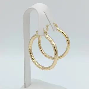 Round women's tube ear  rings. Maximalist season earrings, 14k gold veneered, high quality.