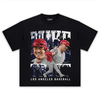 Baseball Player Jersey Mike's Mike Trout Mike Trout Graphic