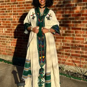 Ethiopian Dress || Selen Tilf • Ethiopian Wollo Amhara Embr