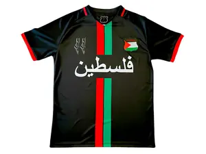 Palestine Jersey Special Edition Black Soccer Jersey, Vintage Soccer Jersey, FootballFashion, SoccerUniform, Retro Soccer Shirt, Gift for Men, Unisex