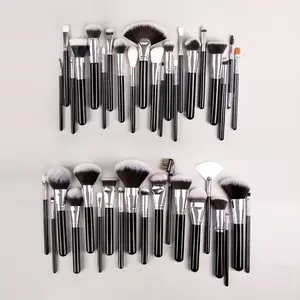 40Pcs Makeup Brushes set  Professional Makeup Brush Set Premium Synthetic Kabuki Foundation Blending Face Powder Blush Concealers Eye Shadows Make Up Brushes Kit