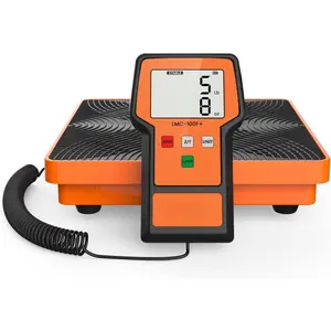 Refrigerant Scale 110 Lbs -  HVAC Freon Scale with LB+OZ Dual-Unit Display,   Weight Scale with Carry Case, LMC-100F+