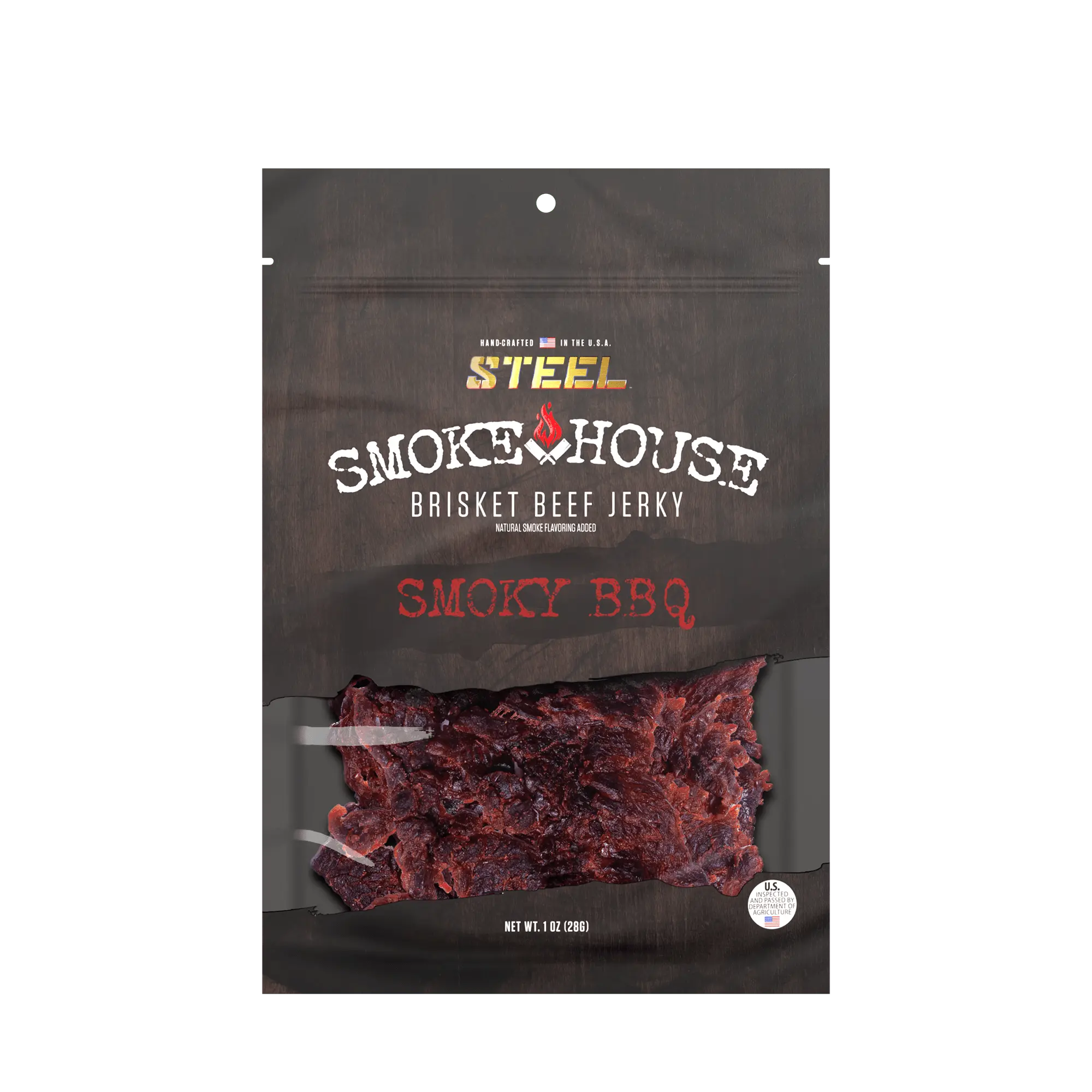 1 oz. Steel Smokehouse Brisket Beef Jerky 1 oz. Steel Smokehouse Brisket Beef Jerky