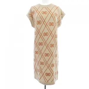 Pre-owned HERMÈS Cashmere Small Leather Goods Hermes Round H Dress