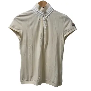 Pre-owned MONCLER Cotton Small Leather Goods Short Sleeve Polo Shirt