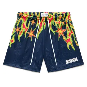 Midnight Thermo Shorts, Basketball Shorts, No Drawstring Edition, Men's Mesh Basketball Shorts, Breathable Sesame Fabric Athletic Shorts