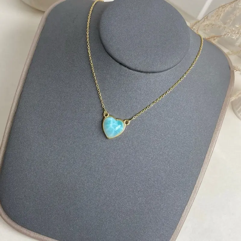 Larimar heart necklace Larimar heart necklace