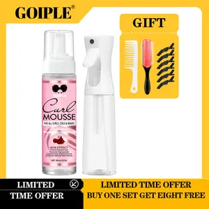 Goiple 10 Count Curl Mousse Kit Styling Mousse for Women, Definition Curl Control, Hydration & Moisturize &Shine Frizz Haircare Hydrating