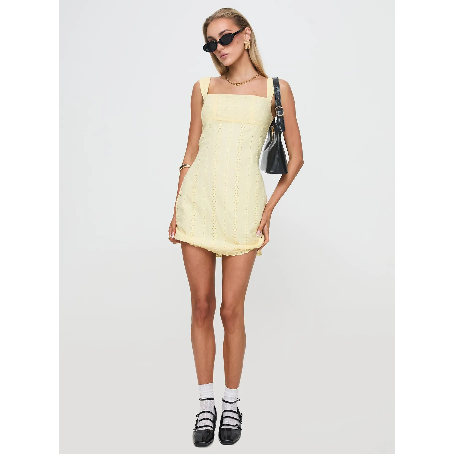 Allegro Mini Dress Lemon - TikTok Shop