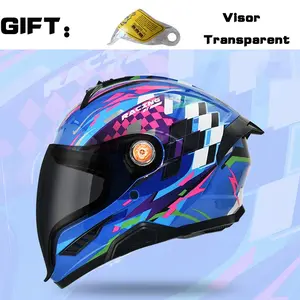 Nbtk Brand Full-Face Motorcycle Helmet, Motorcycle Riding Helmet, A transparent lens as a gift, drink water while wearing, small helmet, not recommended for adults, Abs Material with Eps Padding, Removable Liner, Ventilation, Unisex, All-Season